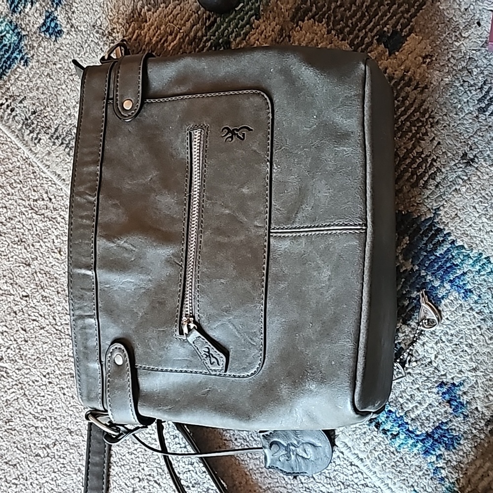 Browning concealed carry purse 10.5" x 9" leather